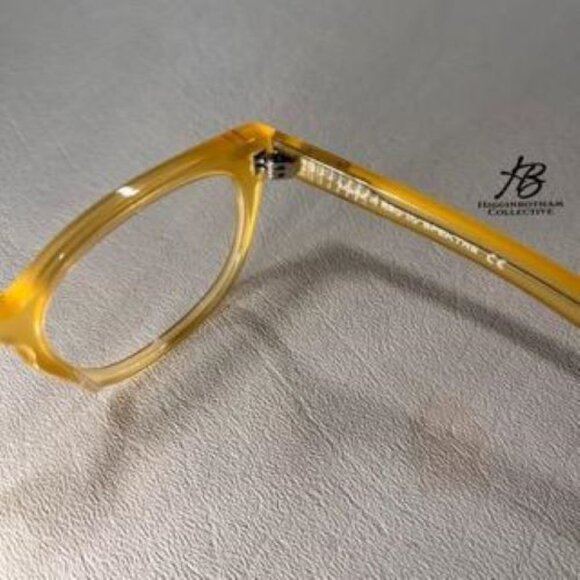 SPEKTRE MEMENTO AUDERE SEMPER ACETATE EYEGLASS FRAMES YELLOW 51-20-150 NEW* - Picture 11 of 16